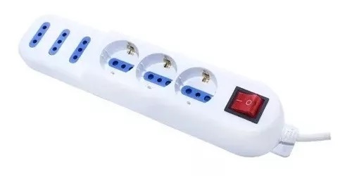 Alargue 3 Schuko  3 Módulos C/llave 3 Metros