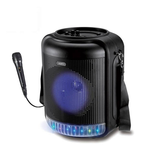 Parlante Portátil 6.5  Con Bluetooth Y Luz Led