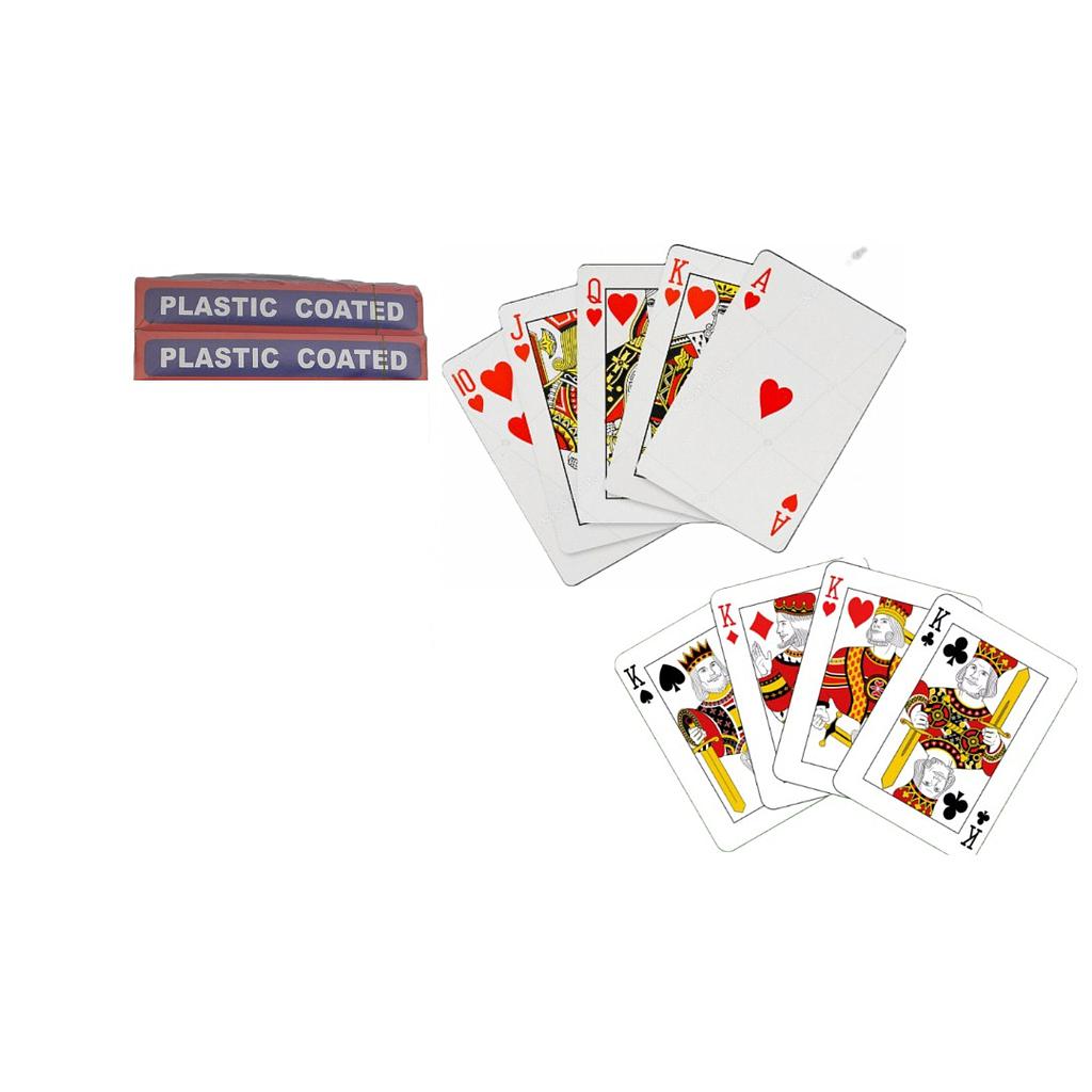 Cartas De Poker Mazo Naipes X2 Rojo Y Negro