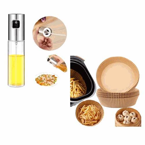 Dispensador Aceite  + 150 Papeles Para Freidora
