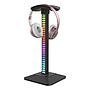 Soporte Led Rgb Para Auriculares  Medidas: 19.5 X 11 X 10 Cm