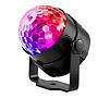 Luz Disco Media Bola Rgb Giratoria Con  Base A 220v